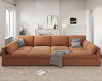Oversized Modular Sectional Sleeper Couch, Solid Wood Frame, Removable Washable - Image 3