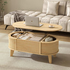LYNCOHOME Fluted Lift Top Coffee Table by LYNCOHOME