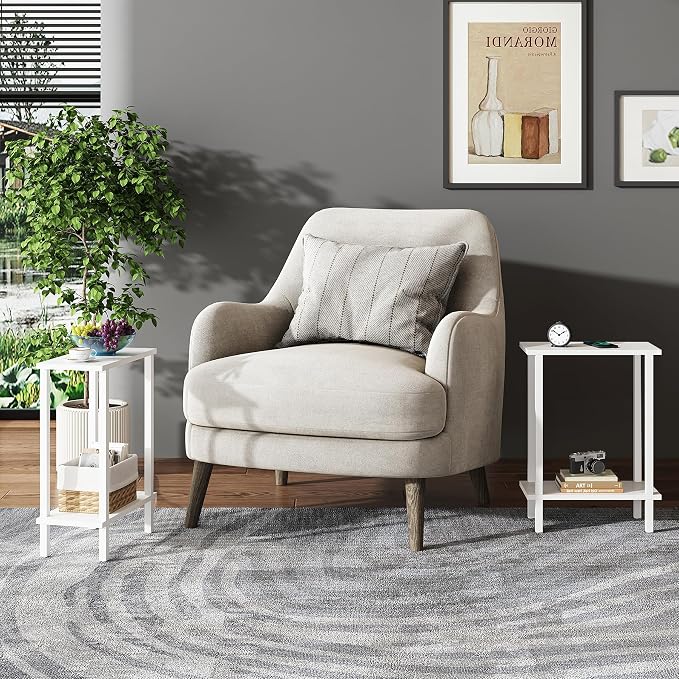 TUTOTAK Small Side Table, Narrow End Table, Skinny Sofa Table, Slim Nightstand - Image 8