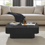 Lift Top Coffee Table for Living Room, Rectangle Handmade Solid Wood Strips - Image 8