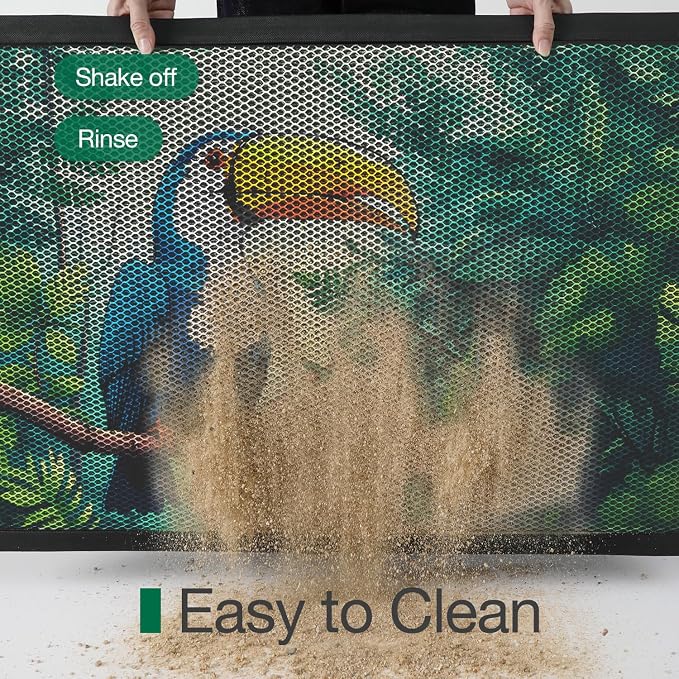 LUMI Outside Welcome Door Mat 17x30, Non-Slip Durable Rubber Easy Clean | - Image 7