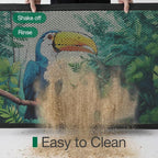 LUMI Outside Welcome Door Mat 17x30, Non-Slip Durable Rubber Easy Clean | - Image 7