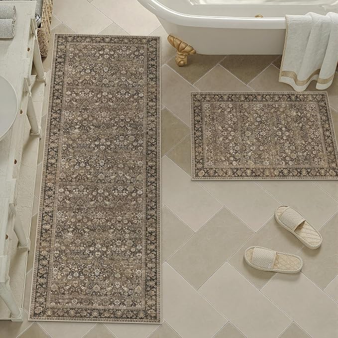 2 Piece 2x3/2'6''x8 Washable Rug - Image 3