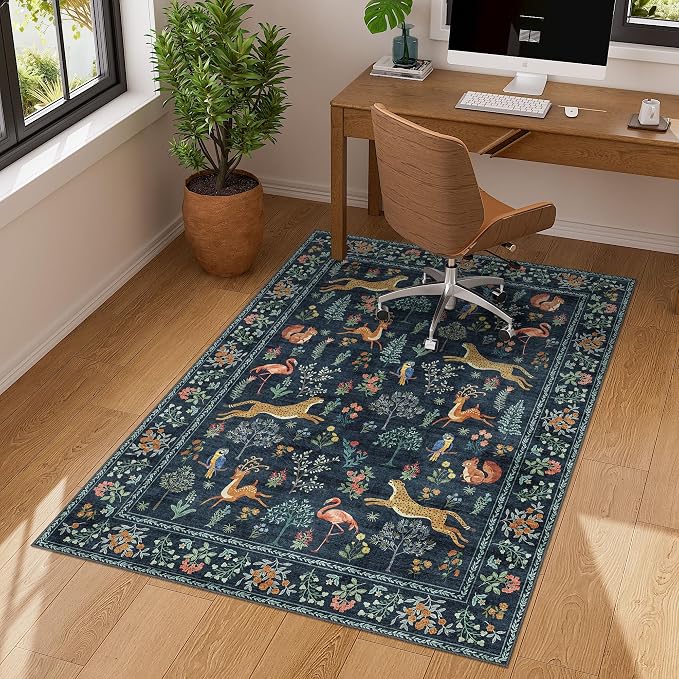 DUKINO 3x4 Rug, Washable Animal Area Rug - Image 3
