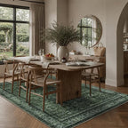 Schweek Green 6x9 Area Rug Non-Slip Washable Neutral Rugs - Image 3