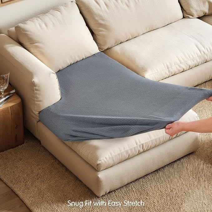 Hokway Stretch Chaise Cover Individual Couch Cushion Slipcovers Reversible - Image 5