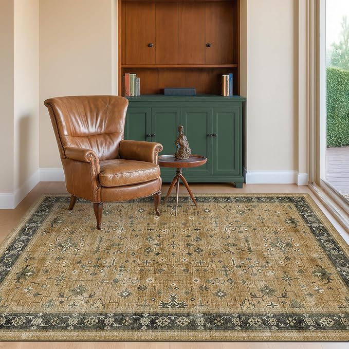 Boho Earth Tone 4x6 Large Entryway Rug - Image 3