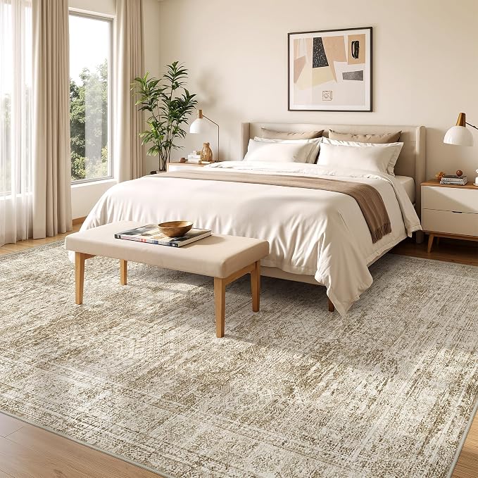 8x10 Area Rugs for Living Room, Large Washable Rug, Dining Room, Low Pile - Image 4