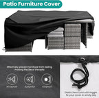 Wumiokio Patio Furniture Set, 7 Pieces Outdoor Patio Furniture - Image 5