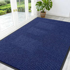 OLANLY Front Door Mat 59x40, Waterproof Heavy-Duty Indoor Outdoor Doormat | Blue by OLANLY