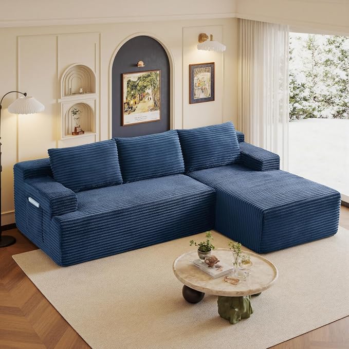 96" Sectional Couches for Living Room Cloud Couch Sofa by AWarmHomeForYou