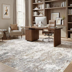UERMEI Square Area Rugs : Washable 10x10 Neutral Modern Abstract Carpet - Image 5