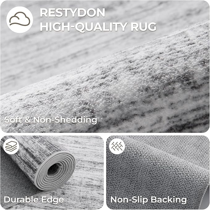 2x6 Runner Rug Non Slip, Washable Hallway Runner Rug, Nursery Room, Soft Runner - Image 7