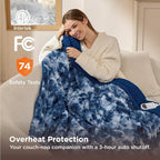Bedsure Faux Fur Heated Blanket Throw Blanket, Fast Heating Electric Blanket - Image 6