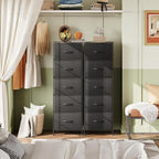 WLIVE Fabric Dresser, 5-Drawer Tall Dresser - Image 4