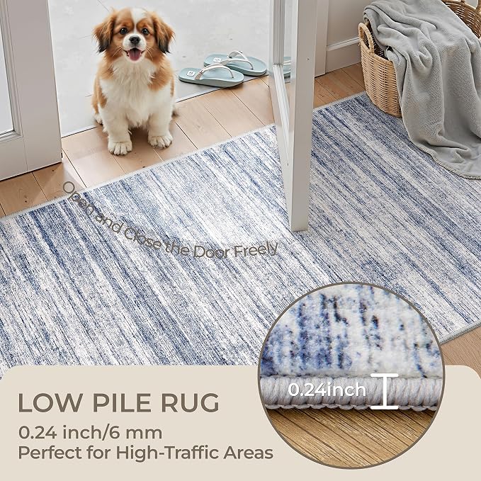 2x12 Runner Rug Non Slip, Washable Hallway Runner Rug, Laundry Room, Soft - Image 6
