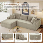96" Sectional Couches for Living Room Cloud Couch Sofa - Image 6