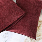 CaliTime Decorative Standard Throw Pillow Covers 26 X 20 Inches Burgundy | Pack - Image 6