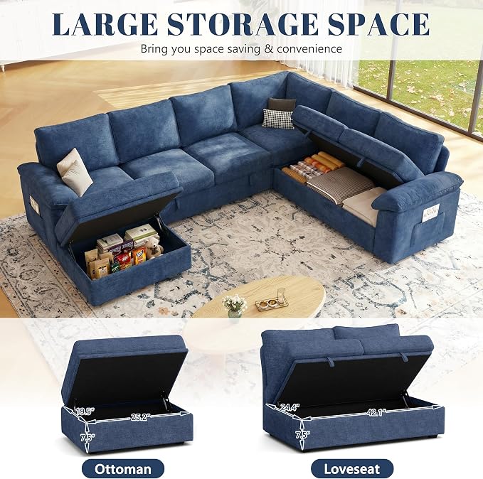 108 Inch Modular Sectional Sofa - Image 6