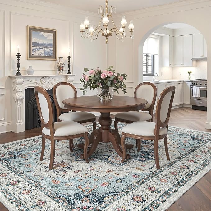 Madane 6x9 Area Rugs for Living Room, Soft Vintage Washable Rug, Dining Bedroom - Image 2