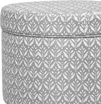 HomePop Upholstered Round Storage Ottoman|Homepop Home Décor|Upholstered Round - Image 8