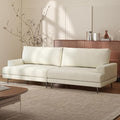 Modern Upholstered Sofa Couch, 86.61” Wide Mid-Century Fabric Sofa by pajiasen