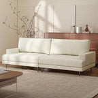 Modern Upholstered Sofa Couch, 86.61” Wide Mid-Century Fabric Sofa by pajiasen
