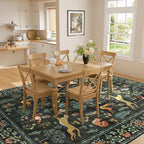 DUKINO 5x7 Area Rugs, Washable Animal Rug - Image 6