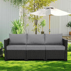 Rattan Star Patio Furniture Outdoor Couch Wicker Outdoor Furniture Patio Couch - Image 2