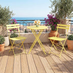 GarveeLife 3 Piece Outdoor Bistro Set, Metal Patio Furniture Set - Image 8