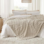 Bedsure GentleSoft Neutral Blankets Queen Size - Image 5