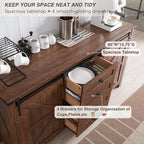 T4TREAM Farmhouse Sideboard Buffet Cabinet - Image 4