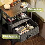 Huuger Night Stand Set of 2, Nightstand - Image 5