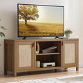 SICOTAS TV Stands for Living Room : Rattan TV Console Cabinet by SICOTAS