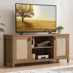 SICOTAS TV Stands for Living Room : Rattan TV Console Cabinet by SICOTAS