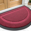 OLANLY Half Circle Front Door Mat Outside 29.5x17 All-Season Rubber Doormat | by OLANLY