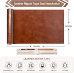 KING MOUNTAIN Leather Repair Patch, 12 x 60 Inches self Adhesive Leather Repair - Image 4