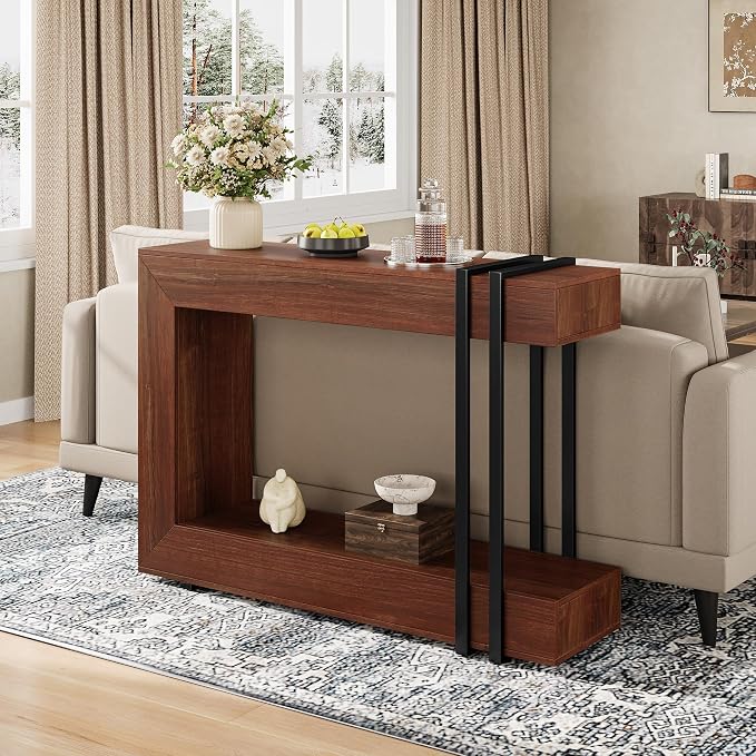 Einhomn 42.5" Console Table Behind Couch, 2-Tier Narrow Entryway Table - Image 5