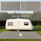 SAND MINE Reversible Mats, Plastic Straw Rug, Modern Area Rug, Large Floor Mat - Image 3