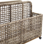 Crosley Furniture Ridley Wicker Outdoor Storage Pool Caddy - Image 11