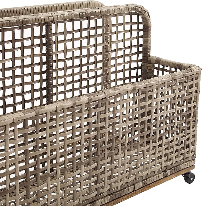 Crosley Furniture Ridley Wicker Outdoor Storage Pool Caddy - Image 11