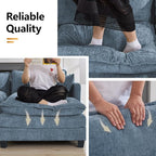 147'' Oversized U Shaped Cloud Sectional Sofa, Chenille Deep Seat Couches - Image 5