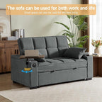 hansones ​66" Multi-Functional Pull-Out Sofa Bed - Image 5