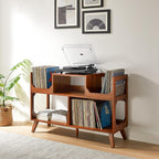Crosley Furniture Asheville Mid-Century Modern Media Console Record Player Stand - Image 2