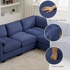 114'' V-Shaped Sectional Cloud Couch - Image 3