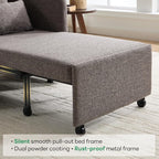 Iroomy 5-Level Adjustable Convertible Sleeper Chair, 3-in-1 Pull Out Sofa Bed - Image 8