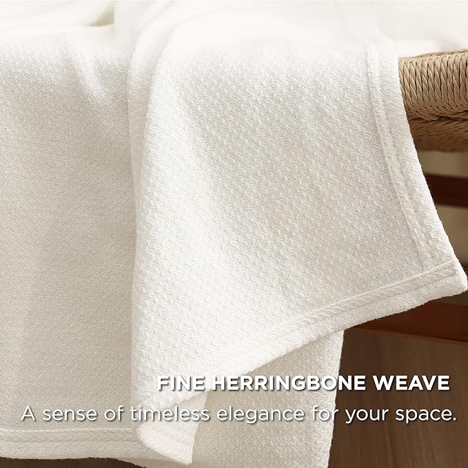 Bedsure GentleSoft 100% Cotton Blanket Queen Size - Image 3