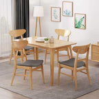Christopher Knight Home Heather Mid-Century Modern Dining Chairs, Dark Gray and - Image 2