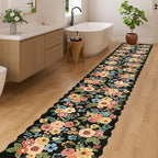 DUKINO 2x12 Washable Runner Rug, Floral Long Runner Rug - Image 5