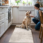 Washable 2x4 Entryway Area Rugs: Abstract Water Resistant Kitchen Sink Rug - Image 2